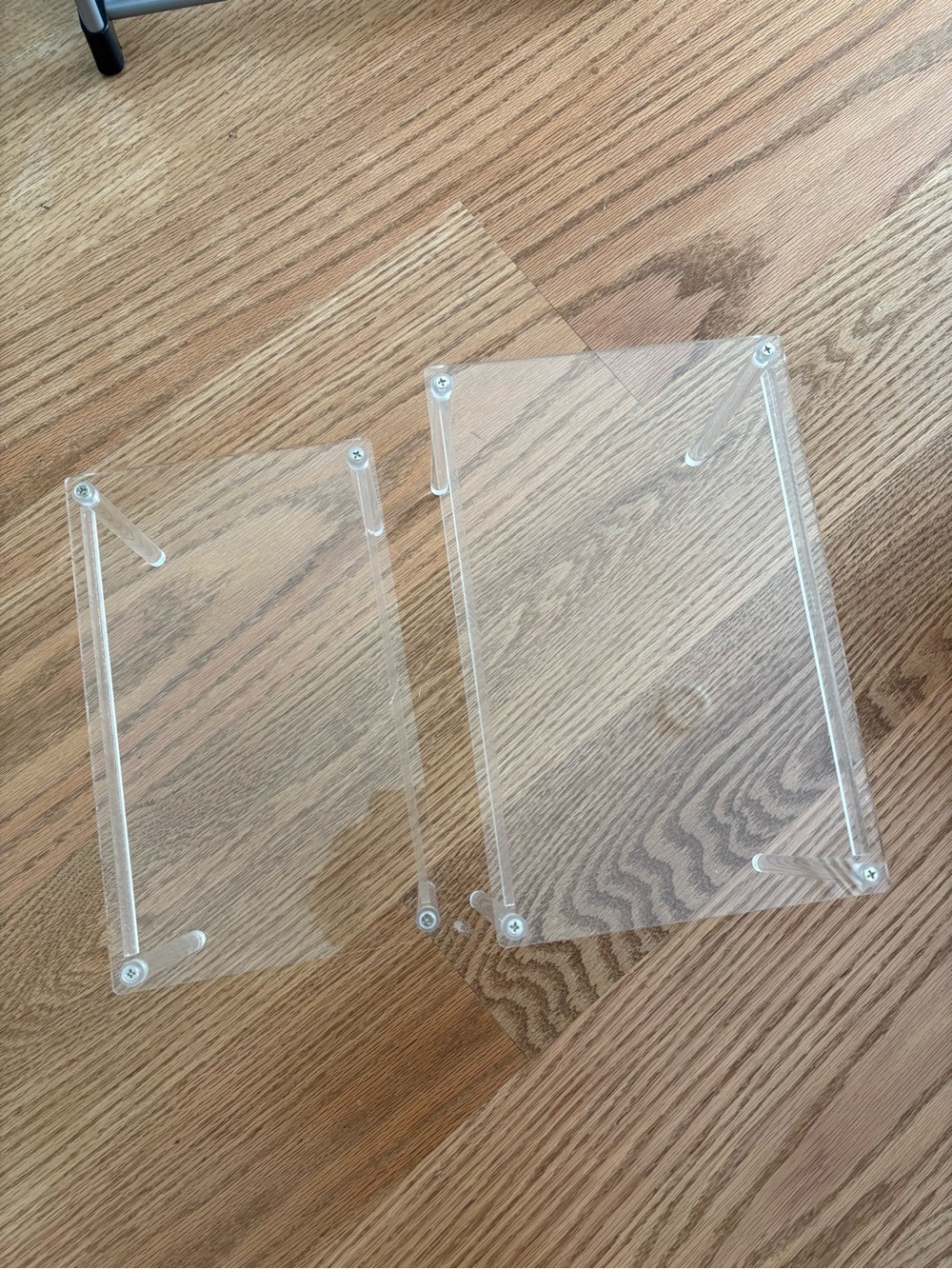 Clear shelves